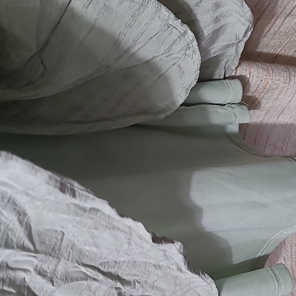 AURA midi dress green color size large - Picture 6 of 15